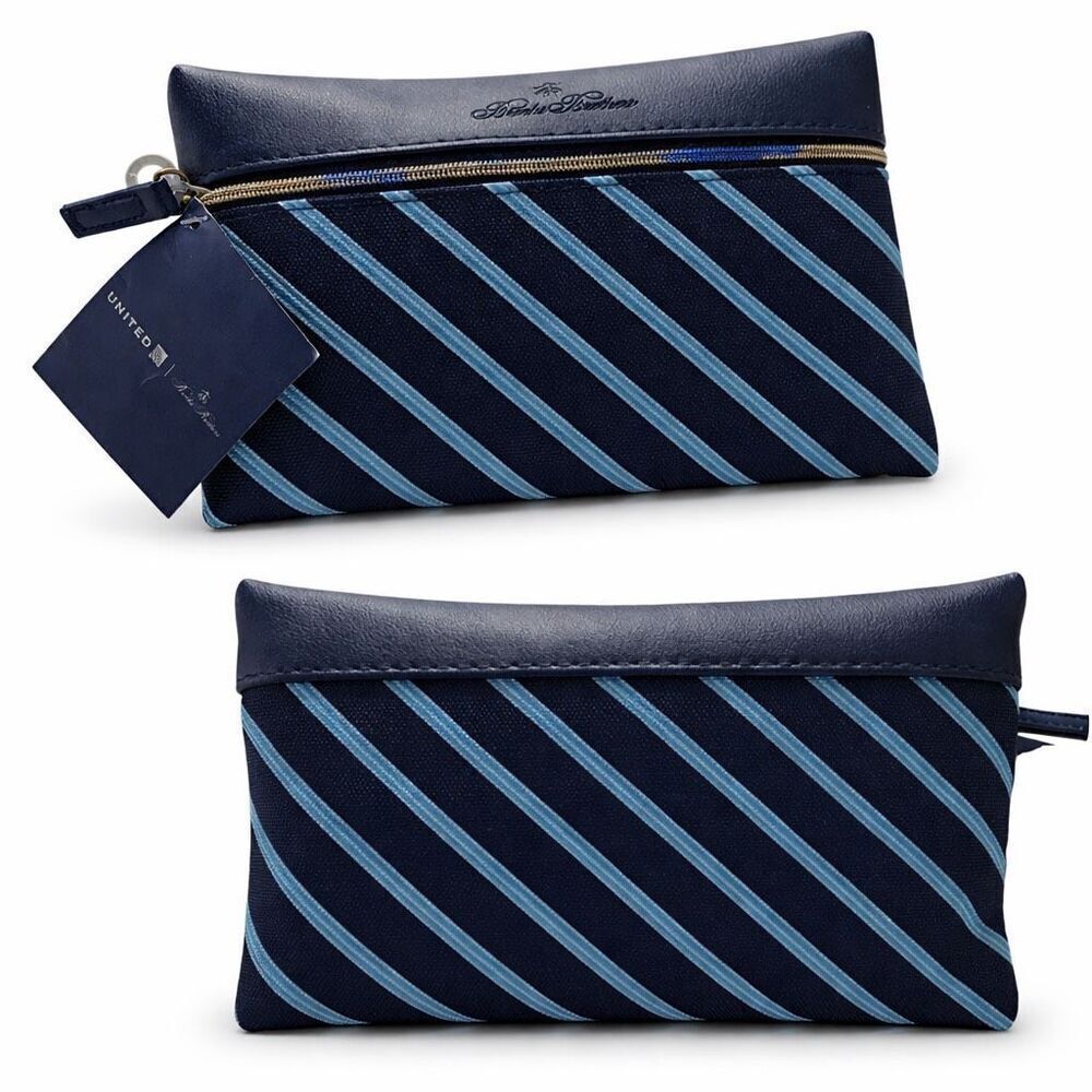 United Airlines Polaris Amenity Kit Brooks Brothers Pouch w/ Perricone MD NWT